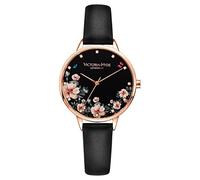 VICTORIA HYDE Floral Mujeres Reloj de Pulsera de Cuarzo Correa de Cuero