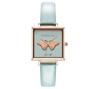 VICTORIA HYDE Mariposa Relojes de mujer Cuadrado Esfera pequeña Relojes para mujer Impermeable Relojes de pulsera con correa de cuero genuino
