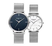 VICTORIA HYDE Minimalista Hombres y Mujeres Amante Relojes de Analógico Cuarzo con Banda de Acero Inoxidable