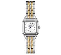 VICTORIA HYDE Reloj de esfera pequeña para mujer, relojes cuadrados para mujer, plateado y dorado