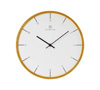 VICTORIA HYDE Reloj de pared redondo clásico de 30 cm, movimiento de cuarzo silencioso y preciso, reloj analógico decorativo para salón, cocina, oficina, sin tictac, fácil de leer (roble)