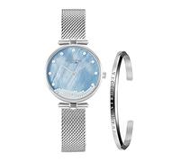 VICTORIA HYDE Reloj de Pulsera analógico de Cuarzo para Mujer con Esfera de nácar (Plata)