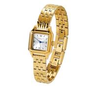 VICTORIA HYDE Reloj de Pulsera para Mujer, de Acero Inoxidable, Vintage, clásico, Rectangular, analógico, de Cuarzo (Dorado)
