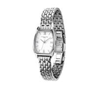 VICTORIA HYDE Reloj de pulsera para mujer de oro, rectangular, analógico, de cuarzo, elegante número romano, reloj de pulsera para mujer, plata, Pulsera