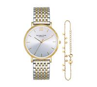 VICTORIA HYDE Relojes para Mujer de Cuarzo analógico Dorado Reloj de Pulsera Impermeable de Acero Inoxidable con Pulsera (Dorado)