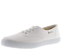 victoria Inglesas Unisex 1915 Lona & Cordones Blancos 106613 para Adulto Blanco 36