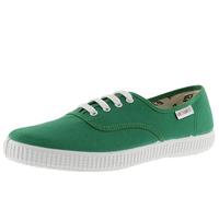 victoria Inglesas Unisex 1915 Lona & Cordones Blancos 106613 para Adulto Verde 37