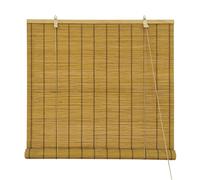 Victoria M. Estor Enrollable de Bambú para Interiores, Protección Solar y Privacidad para Ventanas y Puertas, 150 x 160 cm, Color Marrón