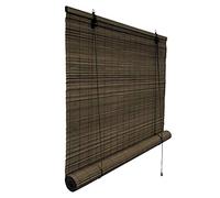 Victoria M. Estor Enrollable de Bambú para Interiores, Protección Solar y Privacidad para Ventanas y Puertas, 70 x 220 cm, Color Marrón Oscuro