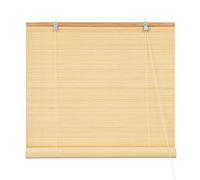 Victoria M. Estor Enrollable de Bambú para Interiores, Protección Solar y Privacidad para Ventanas y Puertas, 60 X 130 cm, Color Natural