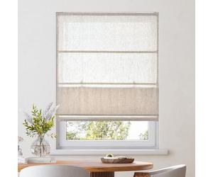 Victoria M. Ivora Estor Plegable para Ventanas y Puertas Cortina Paqueto con Barras Estables en Aluminio, con Cordón, de Fácil Cuidado, 80 x 175 cm, Marfil Jaspeado