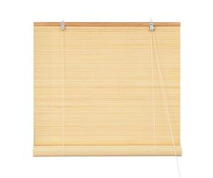 Victoria M. Klemmfix Estor Enrollable de Bambú para Interiores, Montaje sin Taladrar, para Ventanas y Puertas, 120 x 220 cm, Color Natural