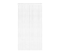 Victoria M. Leonora Cortina de Hilos para Puertas, Divisor de Habitaciones con Bolsillo para Barra, Lavable, Acortable, 100 x 245 cm, Blanco, Paquete de 2