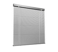 Victoria M. Persiana de Aluminio, Veneciana Fijación sin Taladrar, Incluye Clips de Sujeción Klemmfix, 155 x 175 cm, Plata