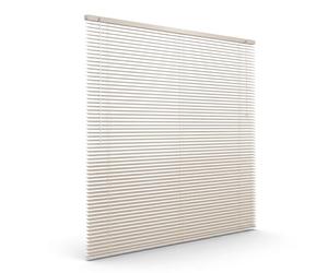 Victoria M. Persiana de Aluminio, Veneciana Fijación sin Taladrar, Incluye Clips de Sujeción Klemmfix, 110 x 130 cm, Crema