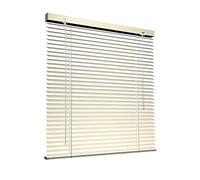 Victoria M. Persiana de Aluminio, Veneciana Fijación sin Taladrar, Incluye Clips de Sujeción Klemmfix, 45 x 130 cm, Crema
