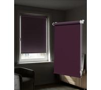 Victoria M. Tenebra Estor Opaco con o sin Taladrar, Incluye Material de Montaje, 45 x 160 cm (Ancho x Alto), Berenjena