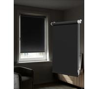 Victoria M. Tenebra Estor Opaco con o sin Taladrar, Incluye Material de Montaje, 45 x 220 cm (Ancho x Alto), Negro