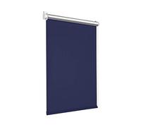 Victoria M. Tenebra Estor Opaco Térmico con o Sin Taladrar, Revestimiento Plateado Incluye Material de Montaje, 140 x 160 cm (Ancho x Alto), Azul Oscuro