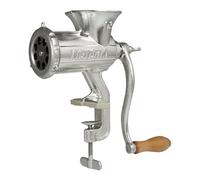 Victoria Picadora Trituradora de Carne Manual, Embutidora Salchichas, Chorizo, Máquina para Picar Carne para Embutidos, Hierro Fundido, Número 10, Meat Grinder con Abrazadera para Mesa