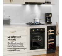Victoria placa de gas | 3 quemadores de aluminio | Compatible con gas natural y GLP | 6050 W | 45 cm Klarstein
