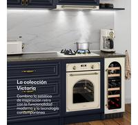 Victoria placa de gas | 3 quemadores de aluminio | compatible con gas natural y GPL | 6050 W | 45 cm Klarstein