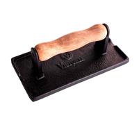 Victoria Prensa de bacon y parrilla Victoria hierro fundido y mango de madera 21x11 cm