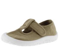 victoria Sandalias Unisex Respetuosas Barefoot Bosco Lona Tintada DREC & Tira Adherente 1370108 para Niños Laurel 27