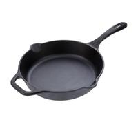 VICTORIA Sartén Hierro Fundido Curado Inducción 25cm, Apta para Fuego, Barbacoa, Horno, Vitrocerámica, Gas, Cast Iron Skillet Curada para Crear Antiadherente Libre de Tóxicos sin PTFE ni PFOA