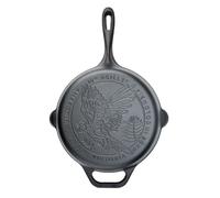 VICTORIA Sartén Hierro Fundido Esmaltado Amazonía Guacamaya Inducción 25cm | Apta para Fuego, Barbacoa, Horno, Vitrocerámica, Gas, Cast Iron sin PFOA