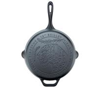 VICTORIA Sartén Hierro Fundido Esmaltado Amazonía Jaguar Inducción 30cm | Apta para Fuego, Barbacoa, Horno, Vitrocerámica, Gas, Cast Iron sin PFOA