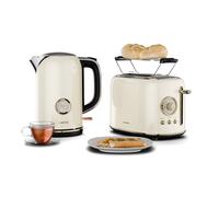Victoria set básico de desayuno | Tostadora de 2 ranuras y hervidor | 800 W | 1,7 l