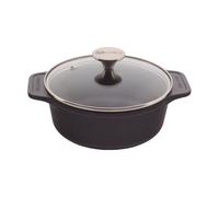 Victoria Victoria olla de hierro fundido con tapa de cristal esmaltada 1.9 l