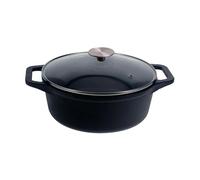 Victoria Victoria olla de hierro fundido con tapa de cristal pre-seasoned 3.8 l