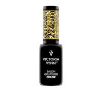 VICTORIA VYNN Carat Collection 224 Gold - Esmalte de uñas de Gel con luz UV y LED, Color Dorado