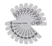 Victoria Vynn Lima de Uñas de Doble Cara, Lima de Esmeril, Herramientas de Manicura y Estilismo de Uñas, 10 Piezas (100/180 Blanca Media Luna)