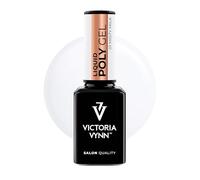 Victoria Vynn Liquid Poly Gel de 15 ml UV/LED - Grosor acrílico y facilidad de gel | Gel autoalisante en botella para extensión de uñas (01 Misty Milk)