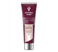 Victoria Vynn Master Gel UV/LED Gel Constructor Acrílico con Brillos para Modelado de Uñas y Extensiones de Manicura (15 Durazno con Brillo, 60g)