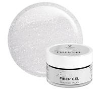 Victoria Vynn Sparkling UV/LED Builder Gel Easy Fiber Gel for Nail Manicure with Glitter (Brillo Lechoso, 15ml)