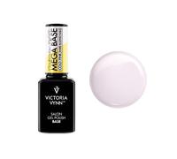 Victoria Vynn Mega Base - Esmalte de gel híbrido UV LED para uñas duras y largas, 15 ml, color rosa frío