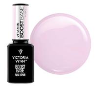 Victoria Vynn Vitamina Boost Base - Base de gel fortalecedor de uñas con fibra de vidrio, calcio y vitaminas E+B5 - Rosell 15 ml