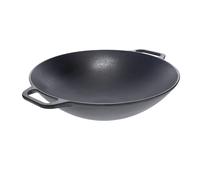Victoria Wok de hierro fundido 36 cm Negro