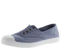 Calzados Victoria Zapatillas 1915 Inglesa Lona Tintada DREC Elástico Azul 39