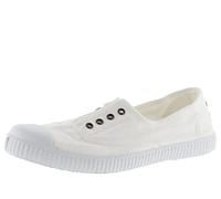 Victoria Zapatillas 1915 Lona tintada DREC, elástico central y refuerzo puntera Mujer Blanco 36