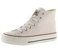 victoria Zapatillas Altas Tribu Lona & Sello Retro & Suela Acabado Brillo 1057101 para Mujer Crudo 38