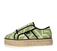 victoria Zapatillas Basket Geometrico Plataforma Yute Blanco/Verde EU 41