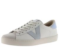 Zapatillas Victoria Berlin Piel & Serraje Celeste Mujer 36