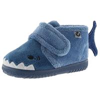 victoria Zapatillas de casa Unisex Ojalá Pelo Animalitos & Tira Adherente & Suela Al Tono 105119 para Niños Azul 24