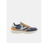 Victoria Zapatillas de hombre tipo running bajas con mesh traslúcido transpirable. Azul marino 46