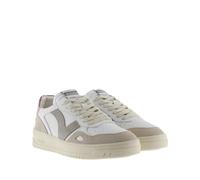 VICTORIA Zapatillas deportivas de piel SEUL. Color blanco/gris topo